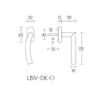 Formani 1503D016NMXX1 BASICS LB4-19-DK-O tilt-and-turn fitting non-lockable right-handed matte black