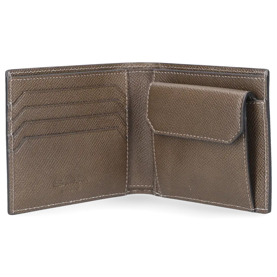 Santoni - Santoni Portemonnaie A2376 Kalbsleder olive - grün