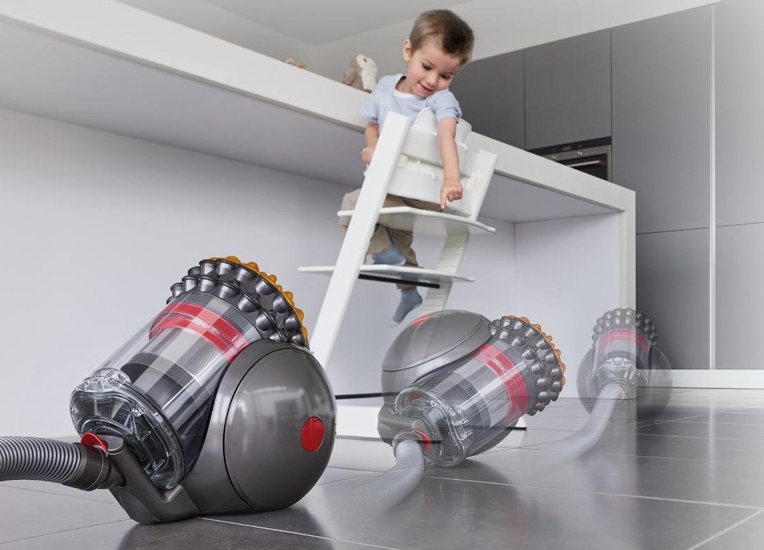 DYSON Bodenstaubsauger Big Ball Parquet 2 Staubsauger Beutellos, inkl. 4 Düsen, Boden, Beutellos, Bodenstaubsauger ohne Beutel Handstaubsauger