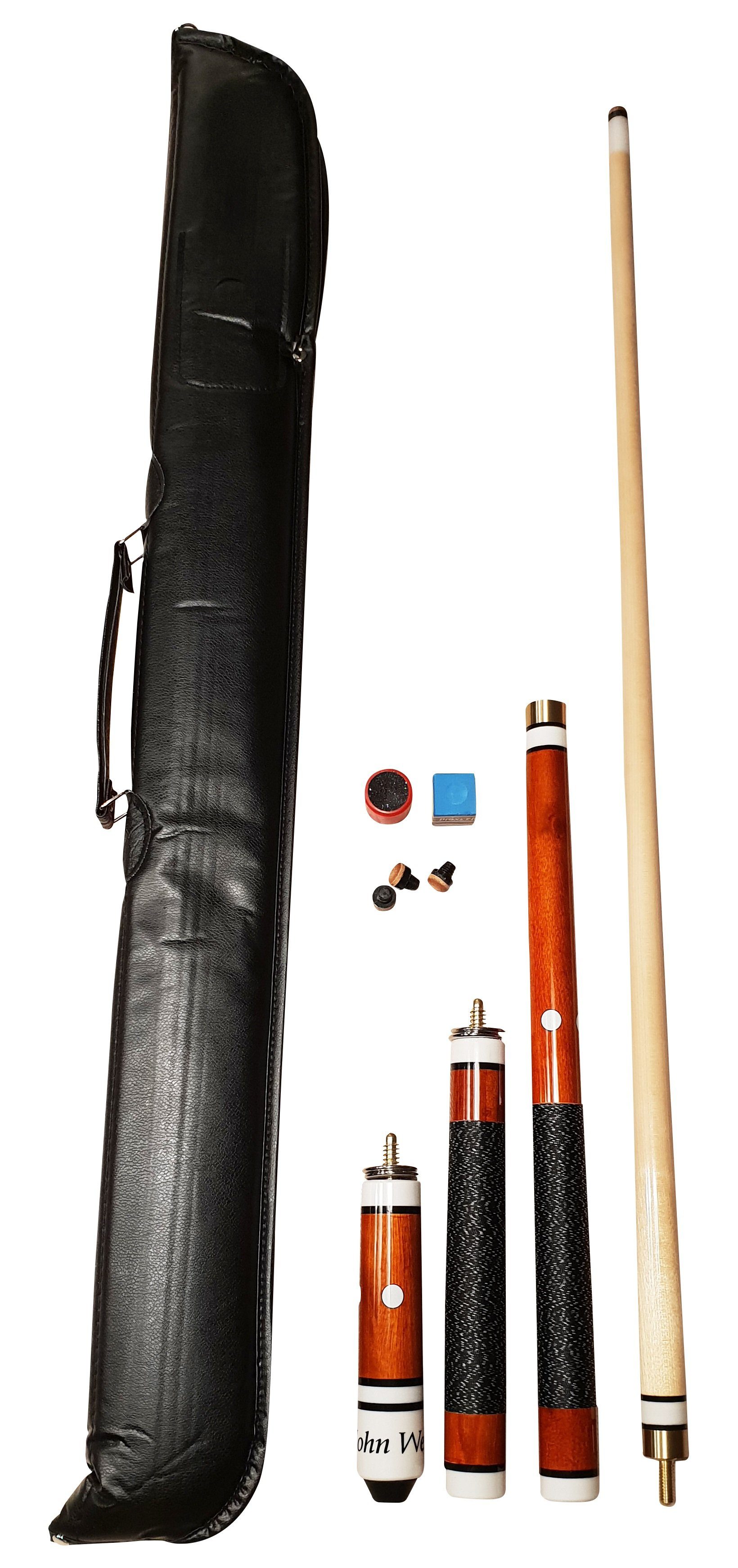 John West Billardtisch John West Pool Billardqueue Queue Premium-Set - in 4 Längen nutzbar, (1-tlg)