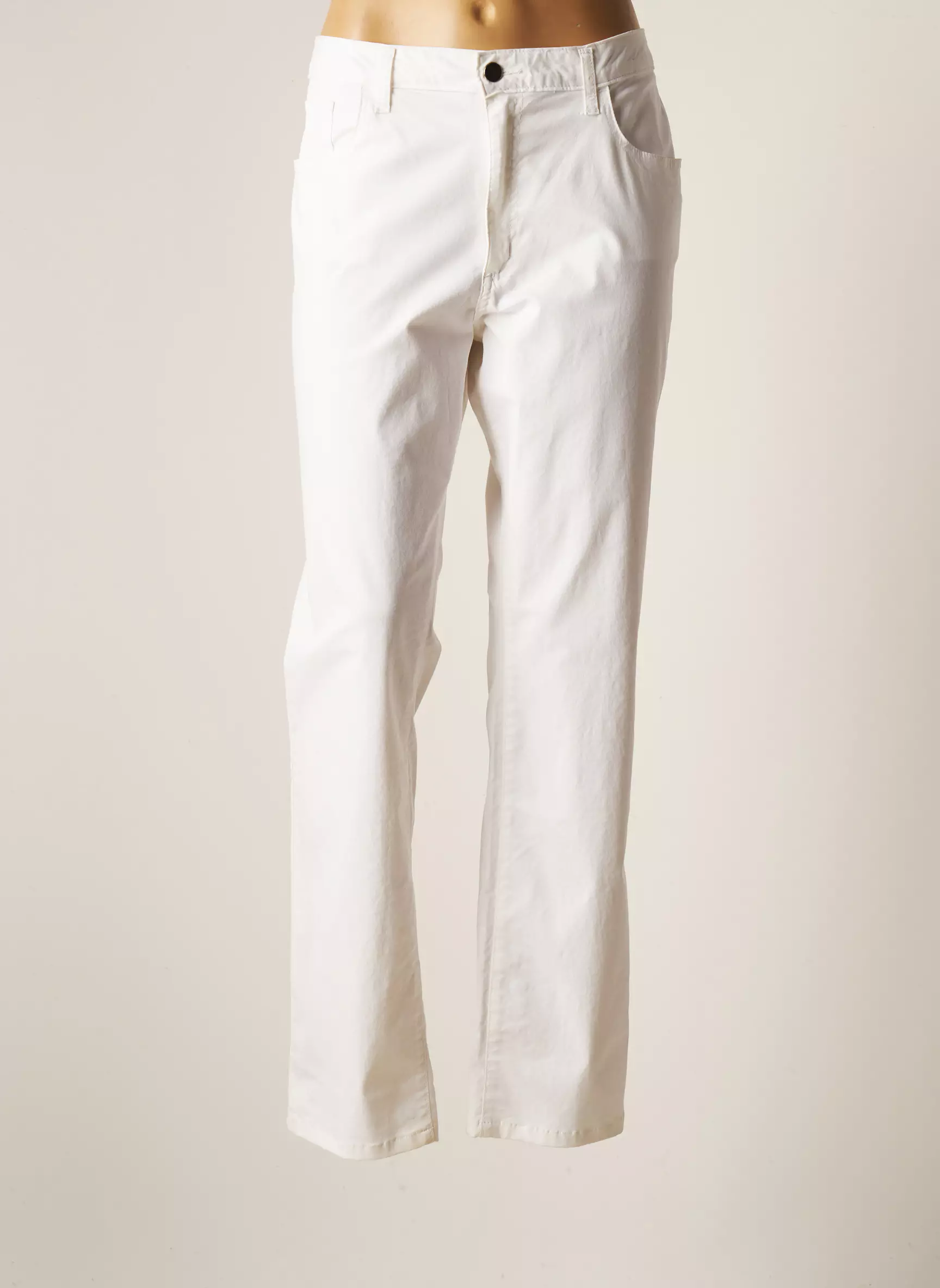 Kanope Pantalons Slim Femme couleur blanc