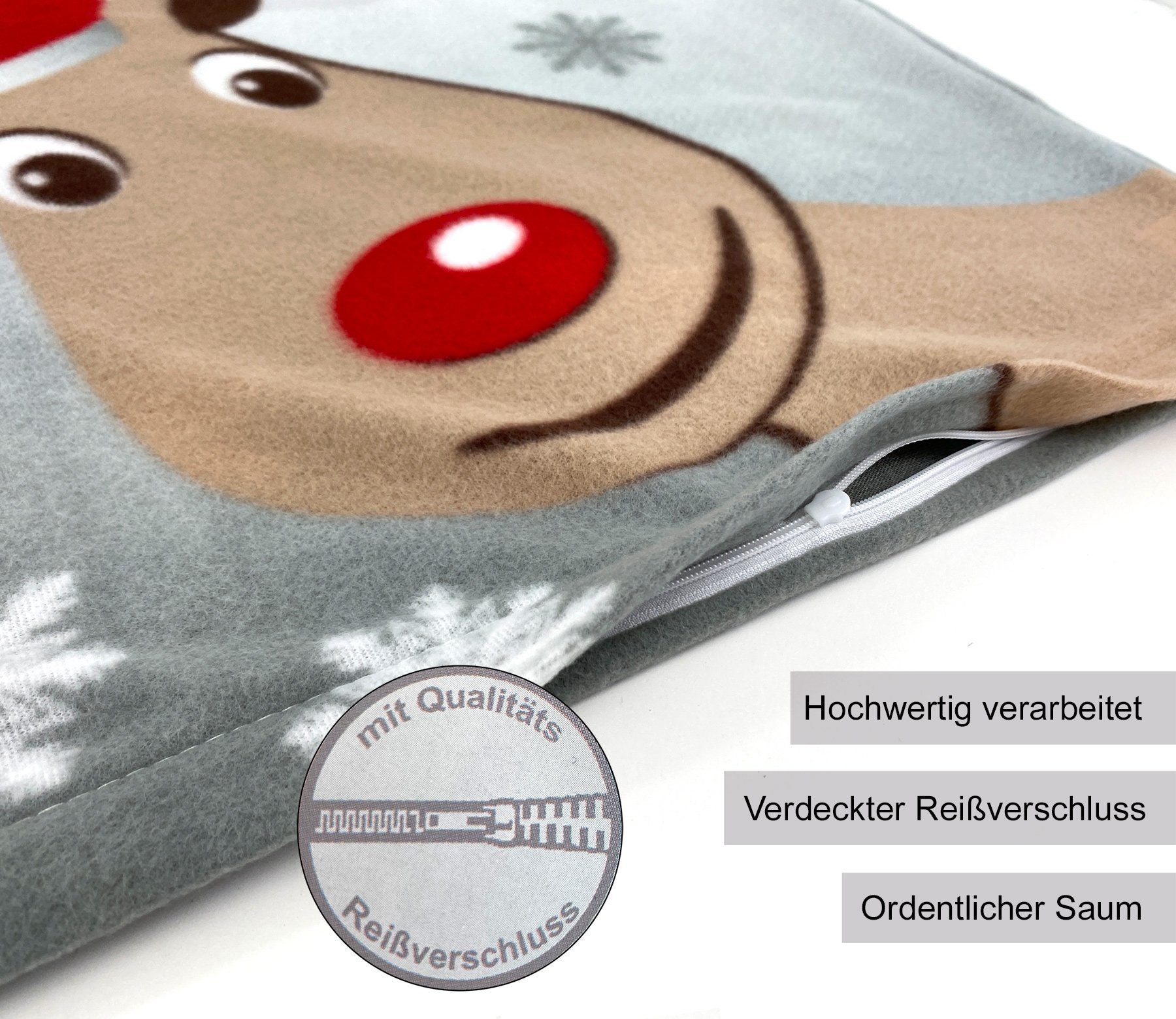 Bettwäsche Winter Super Soft Teddy Fleece Bettbezug Set, heimtexland, Microfaser, 2 teilig, kuschelig weich und warm I 135x200 I Premium Microfaser