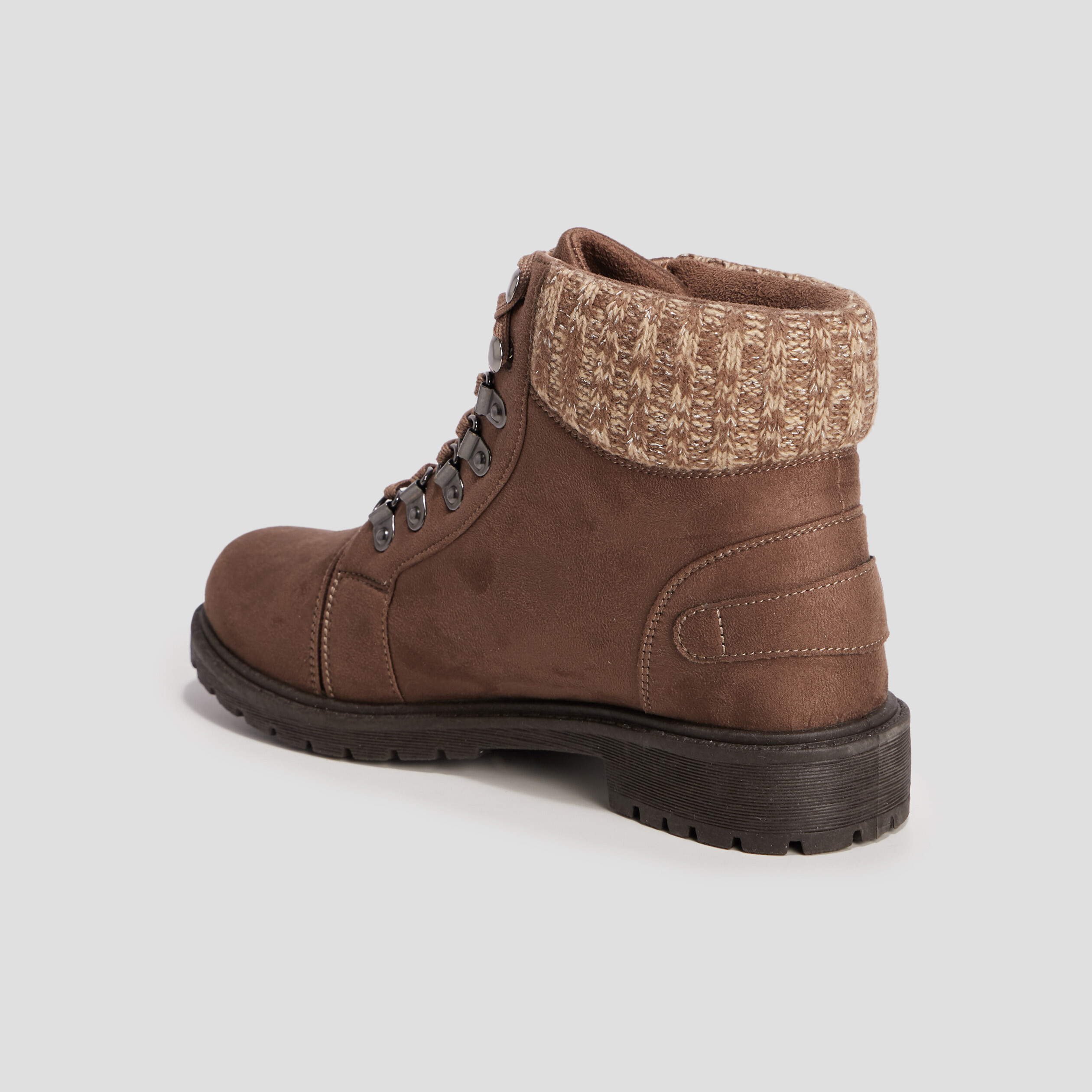 Bottines crantées taupe femme | La Halle