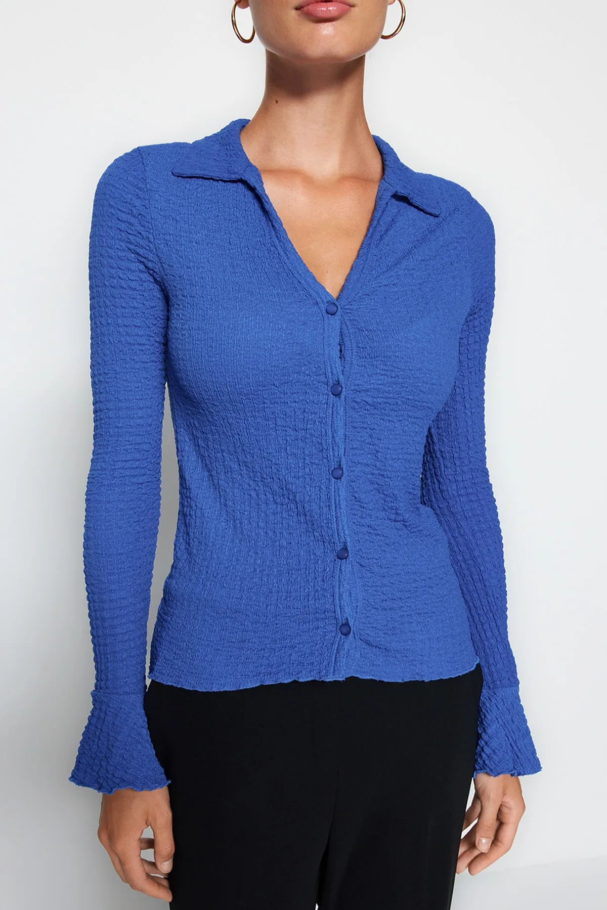 Trendyol Collection  Hemd - Dunkelblau - Slim Fit