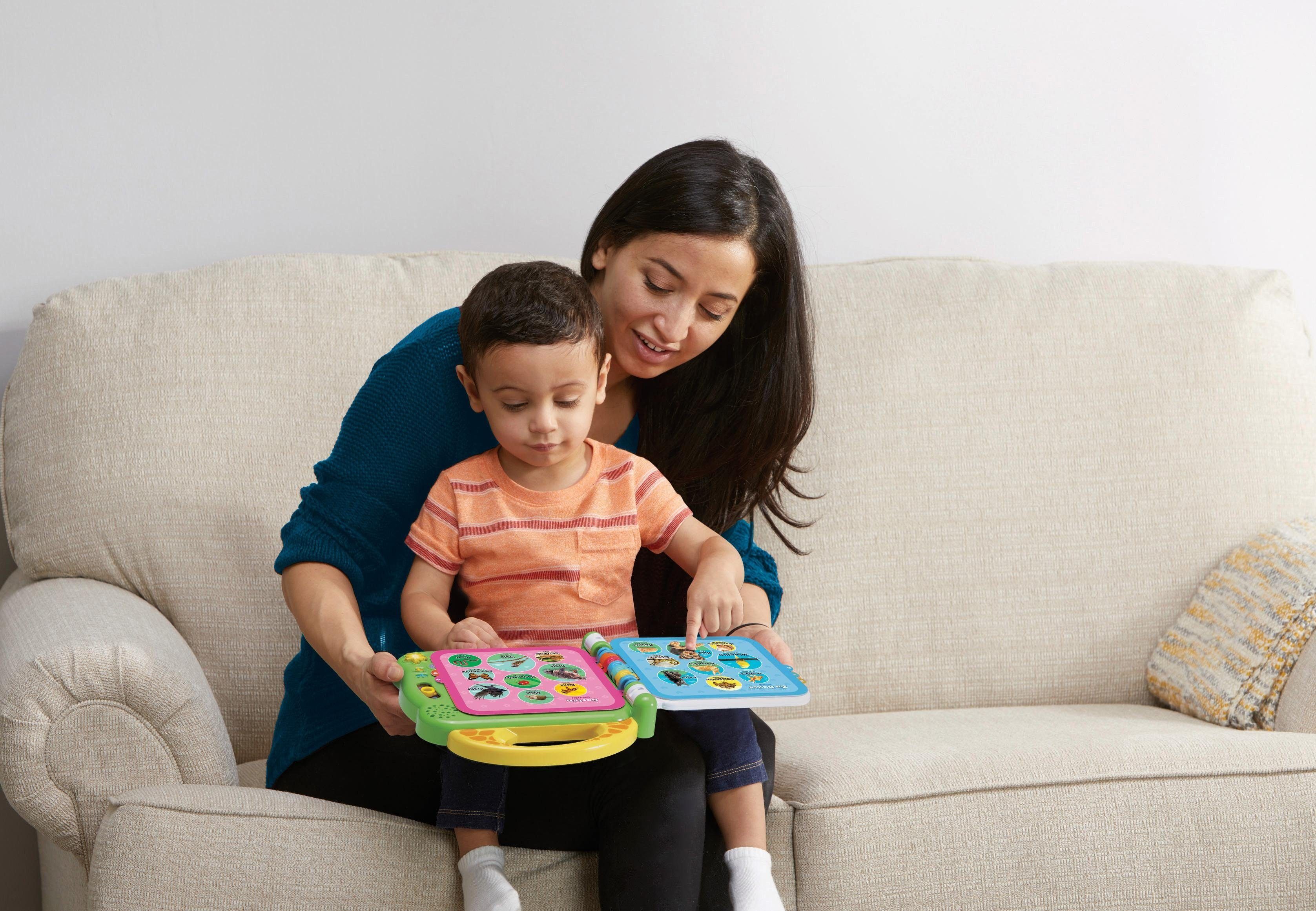 Vtech® Buch VTechBaby, Mein 100-Wörter-Buch: Tiere, grün, mit Licht und Sound