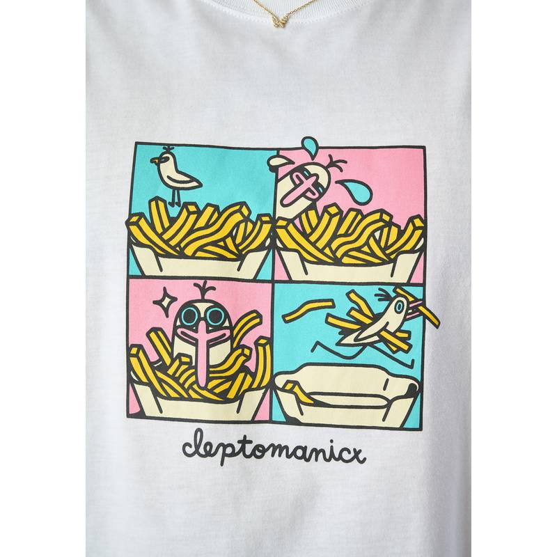 Cleptomanicx Stealy Gull Printshirt Herren
