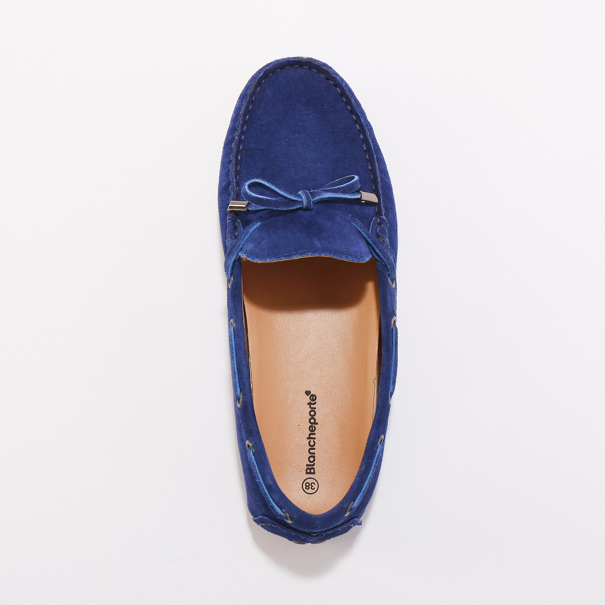 Mocassins en cuir ultra-souple à liens