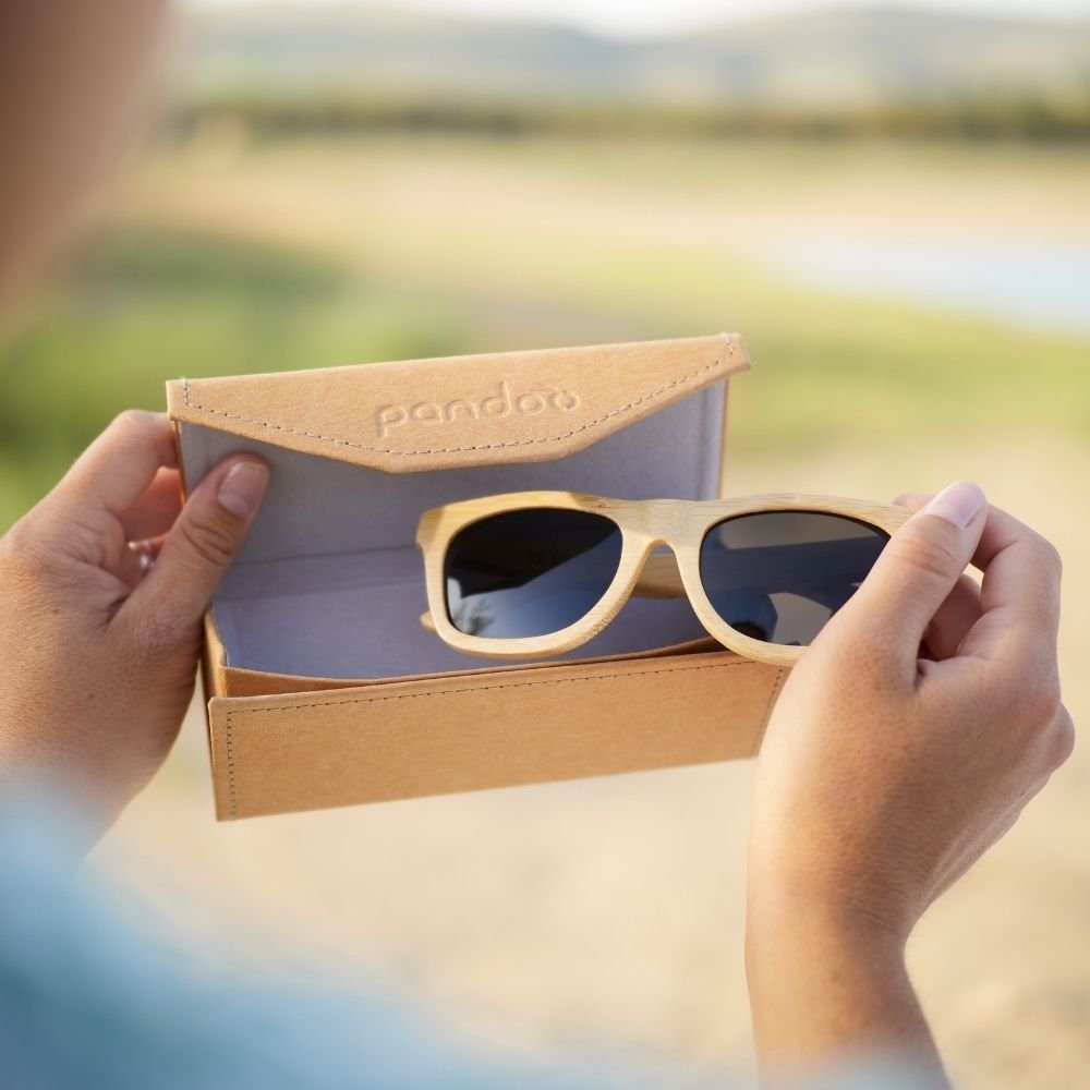 pandoo Sonnenbrille Bambus Sonnenbrille Unisex