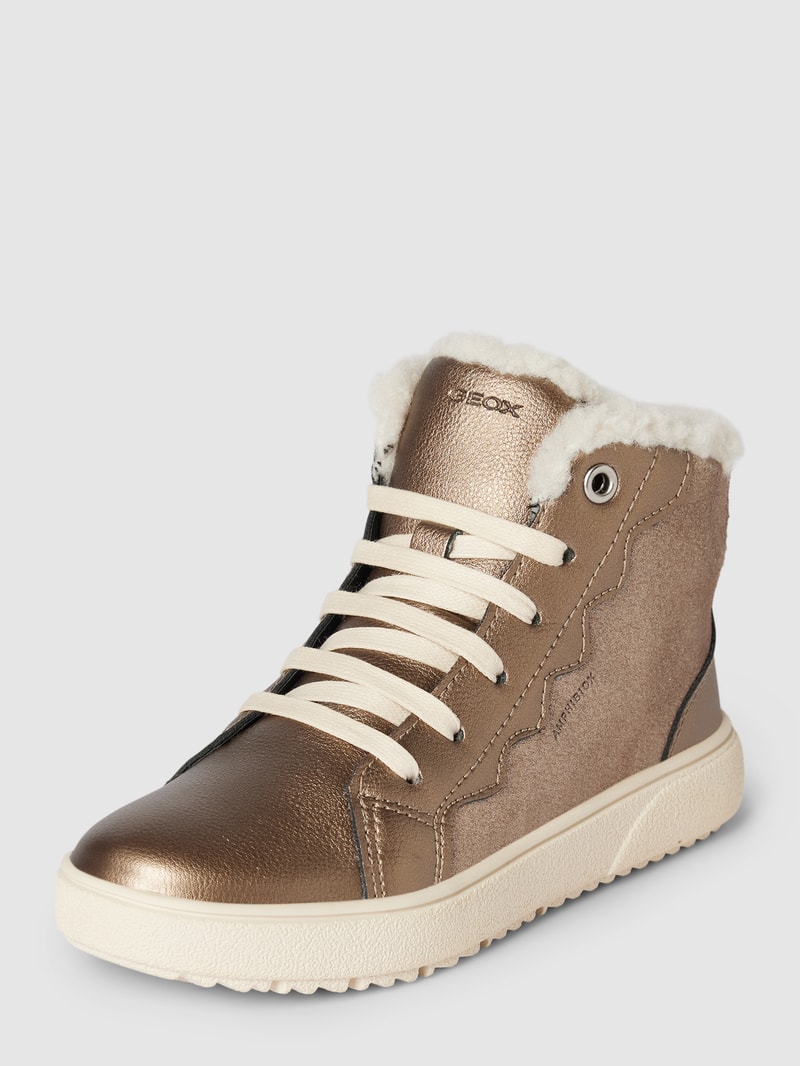 High Top Sneaker in metallic Modell 'THELEVEN' in gold
