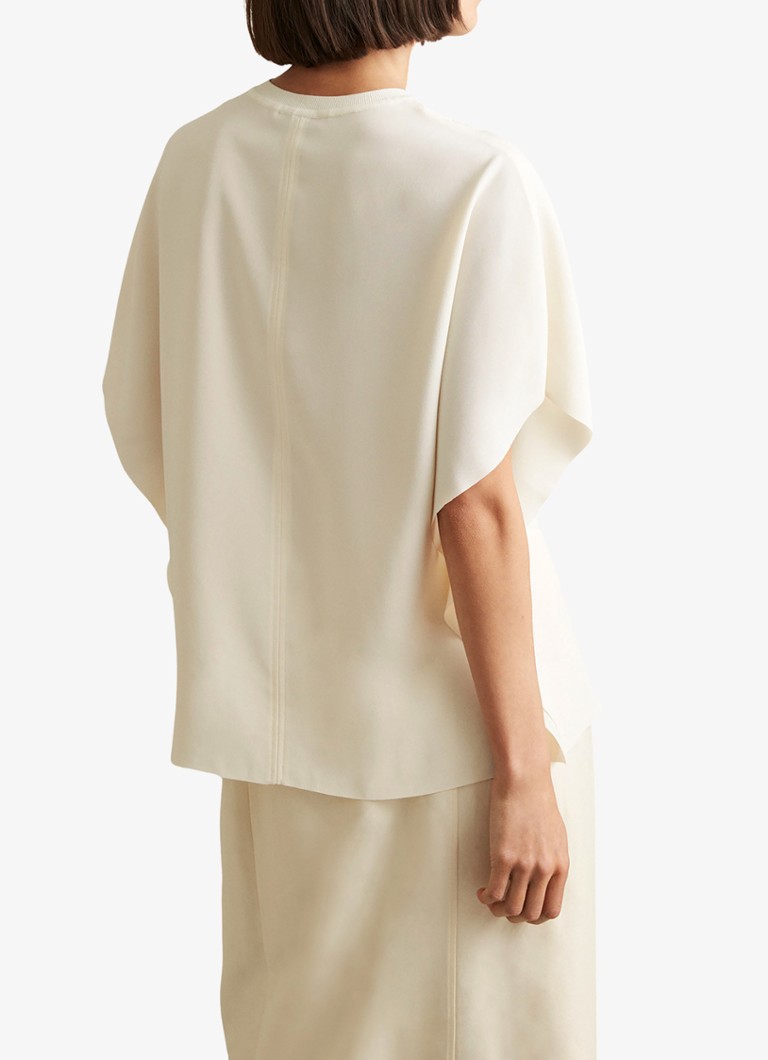 Top Reiss Tania con maniche a farfalla