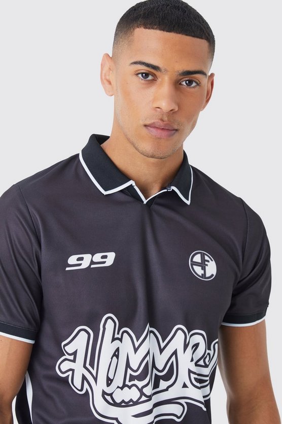 Kurzärmliges Homme Football-Hemd