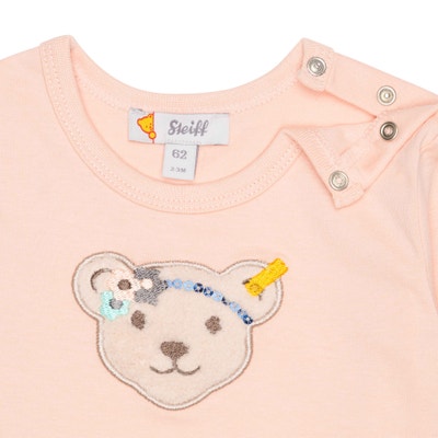 T-Shirt langarm, rosa für Mädchen
