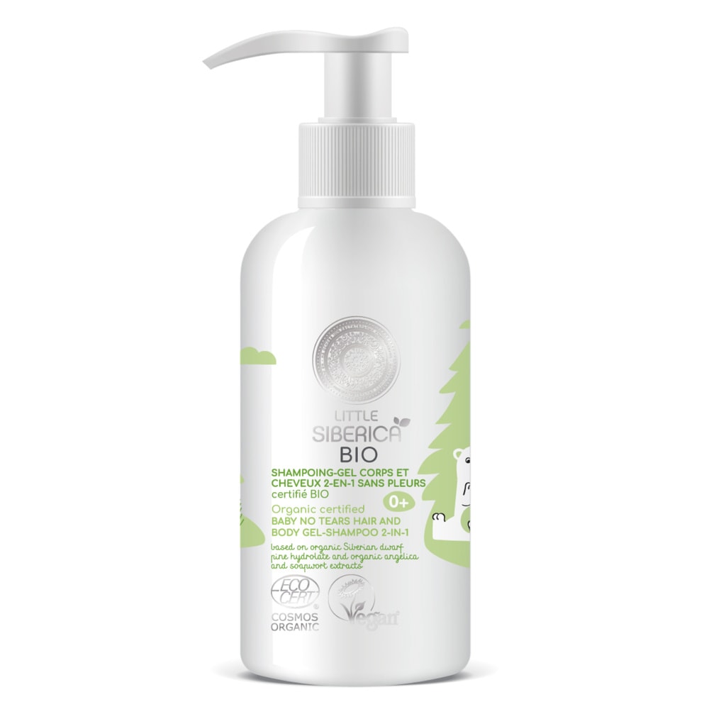 Natura Sibérica Gel douche - Shampoing Sans Pleurs Corps et Cheveux certifié Bio Gel Douche