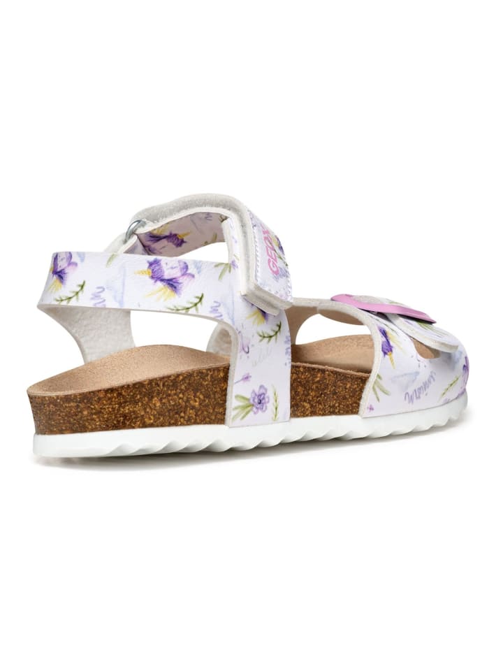 Geox Sandalen in Weiß/Lila günstig kaufen