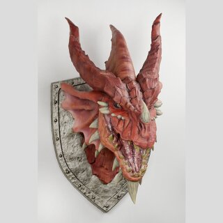 Dungeons & Dragons Replicas of the Realms: 3D Wand-Relief - Red Dragon Trophy Plaque
