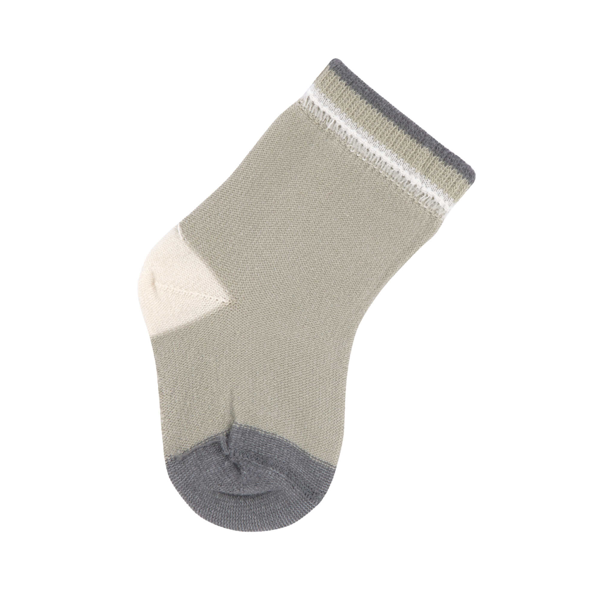 Kinder Socken (3er-Set), Anthrazit Oliv