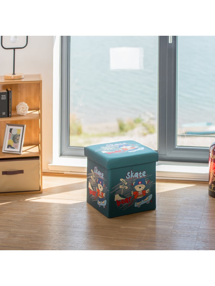 relaxdays Sitzhocker Kinder Bär - (B)38 x (H)38 x (T)38 cm günstig kaufen onesize