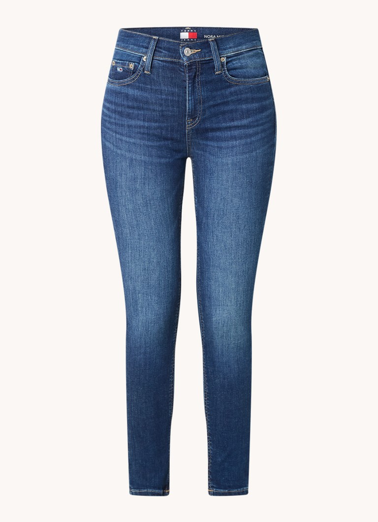 Blugi skinny cu talie înaltă Tommy Hilfiger Nora, de culoare închisă