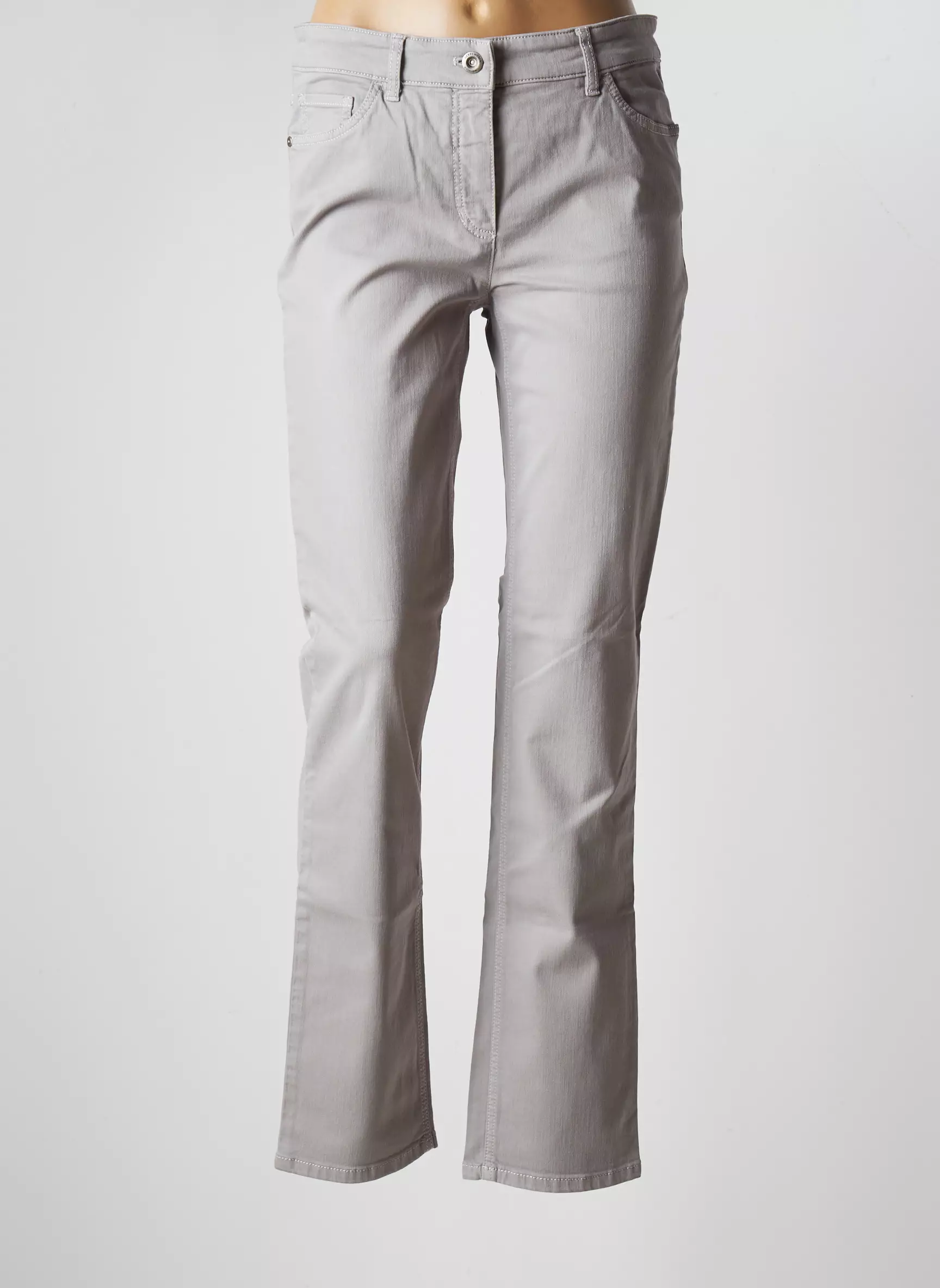 Gerry Weber Pantalons Slim Femme couleur gris
