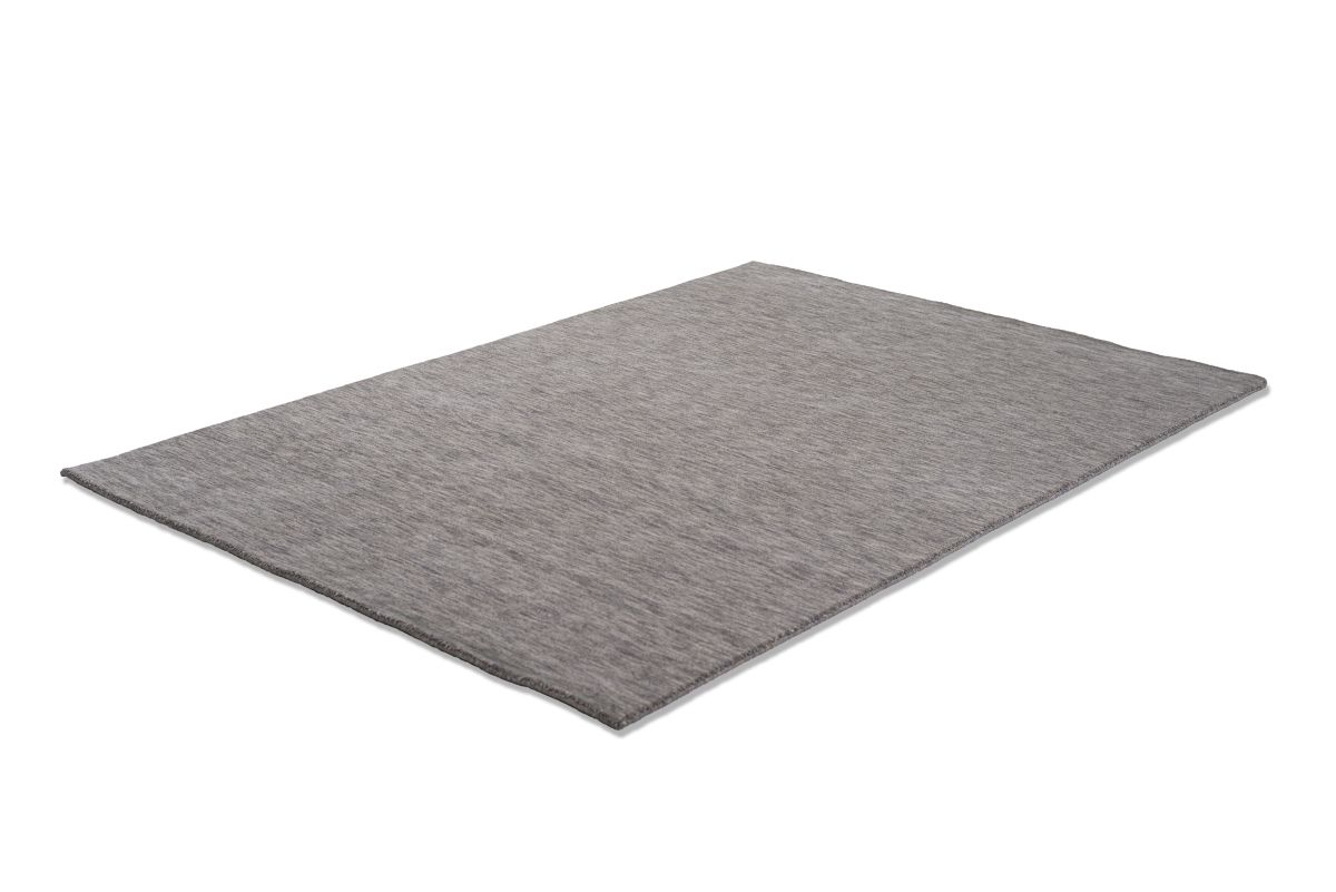 Teppich aus Indien Holi uni Grey 40 x 60 cm