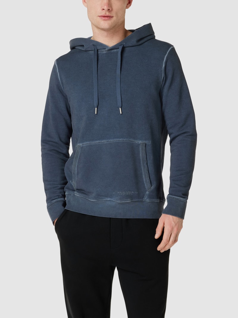 Hoodie mit Känguru-Tasche Modell 'SOHO HOODY' in marineblau