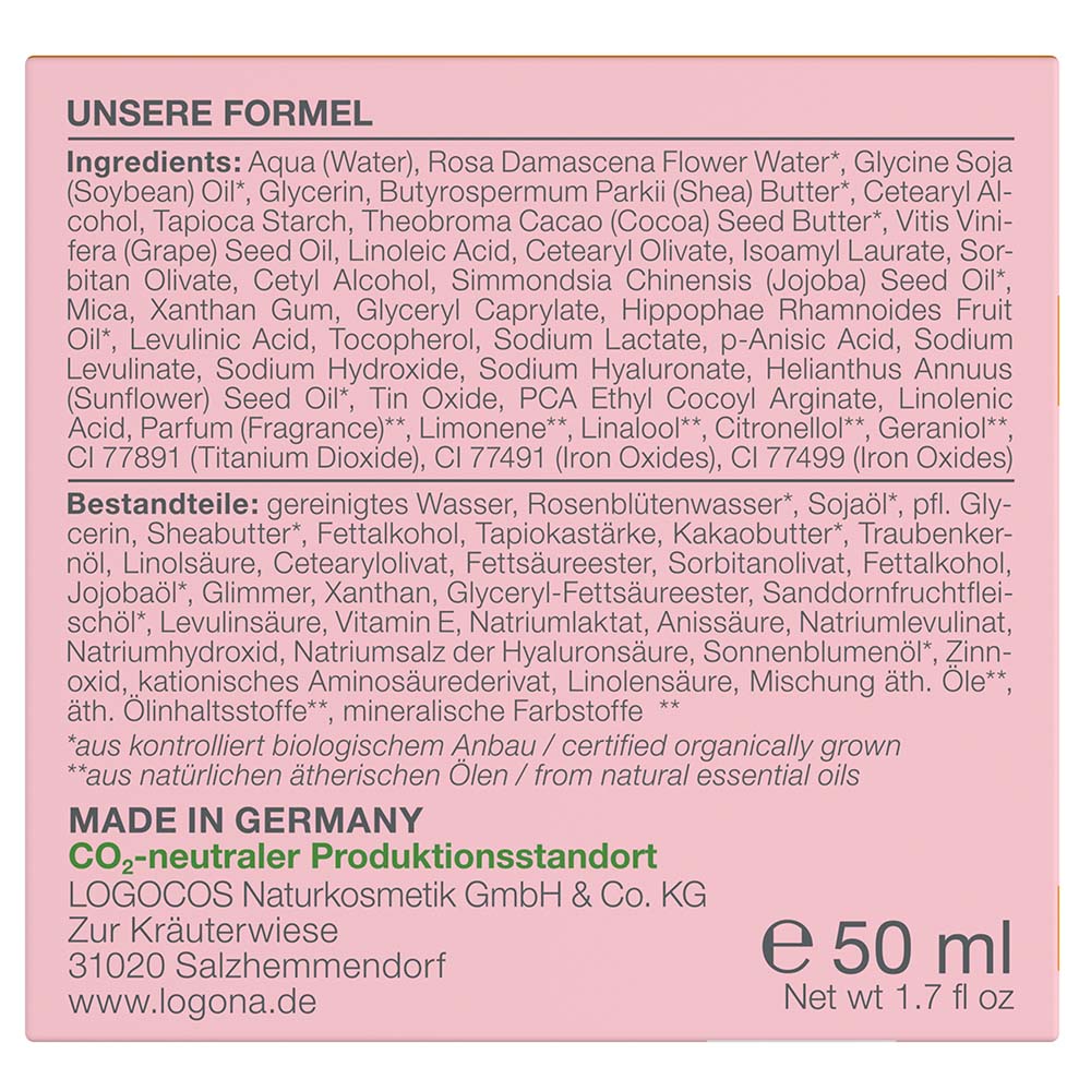 LOGONA Age Protection Tagescreme Rosiger Teint 50 ml