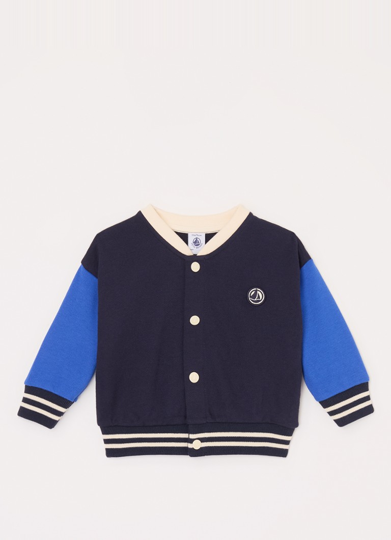 Jachetă de trening Petit Bateau cu logo brodat