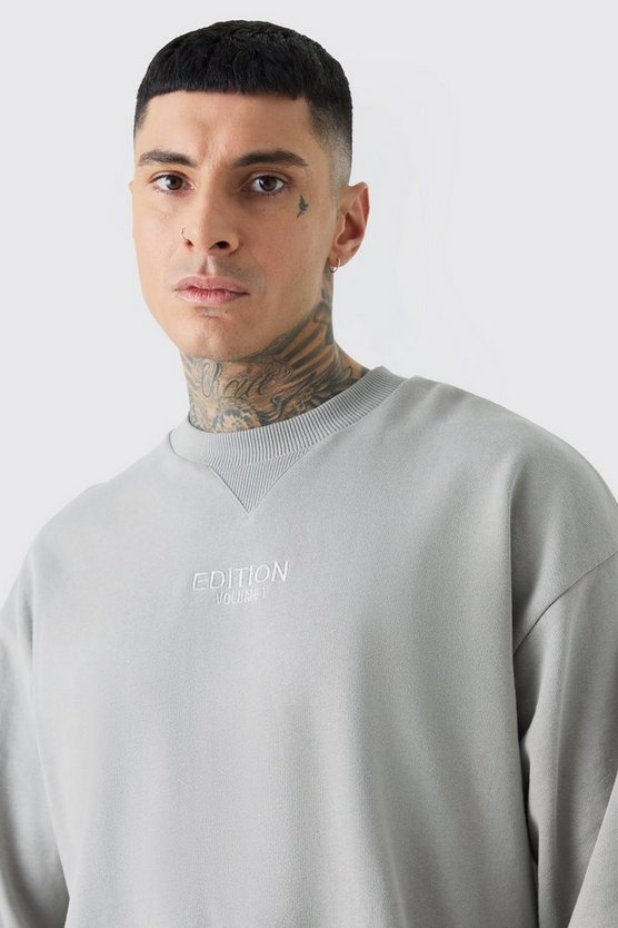 Tall Oversize Sweatshirt mit Edition-Print