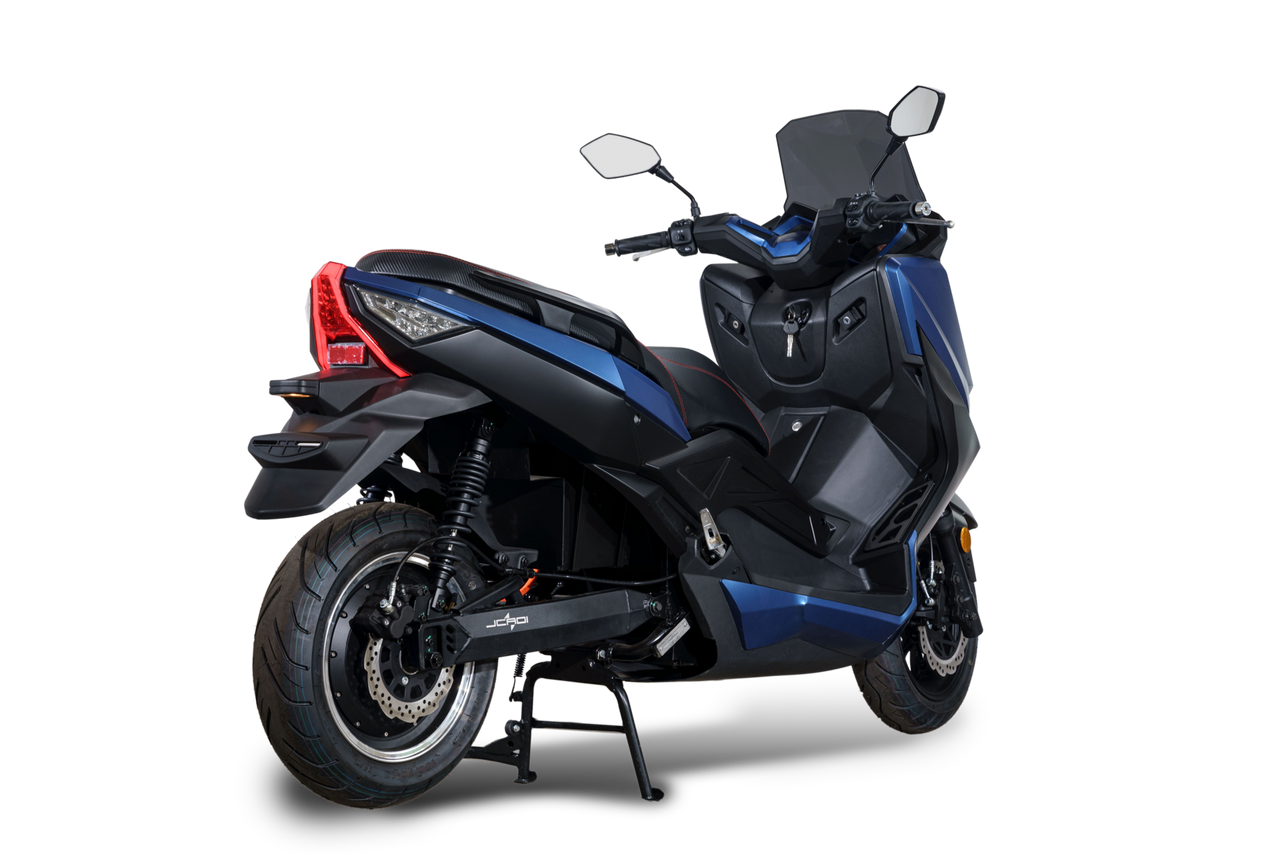 Stormborn Elektro-Motorrad ALEX R - 5kW Motor mit herausnehmbaren Akkus Mattblau / schwarz