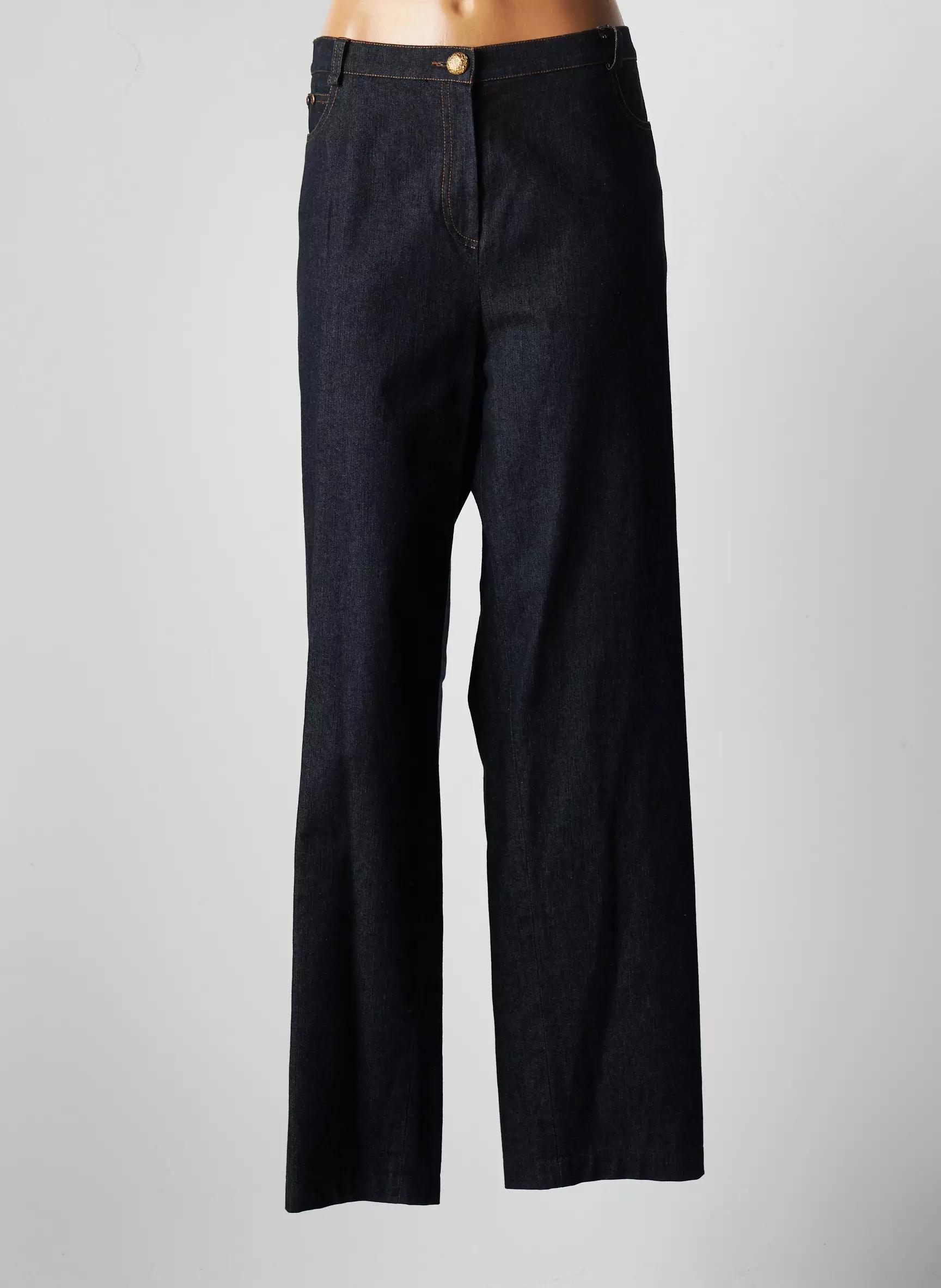 Jumfil Jeans Coupe Droite Femme couleur bleu