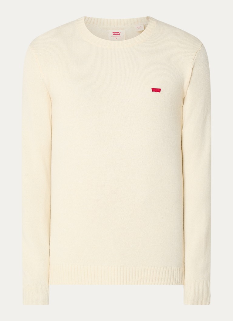 Levi's Fine-knit wool blend pullover with logo embroidery
