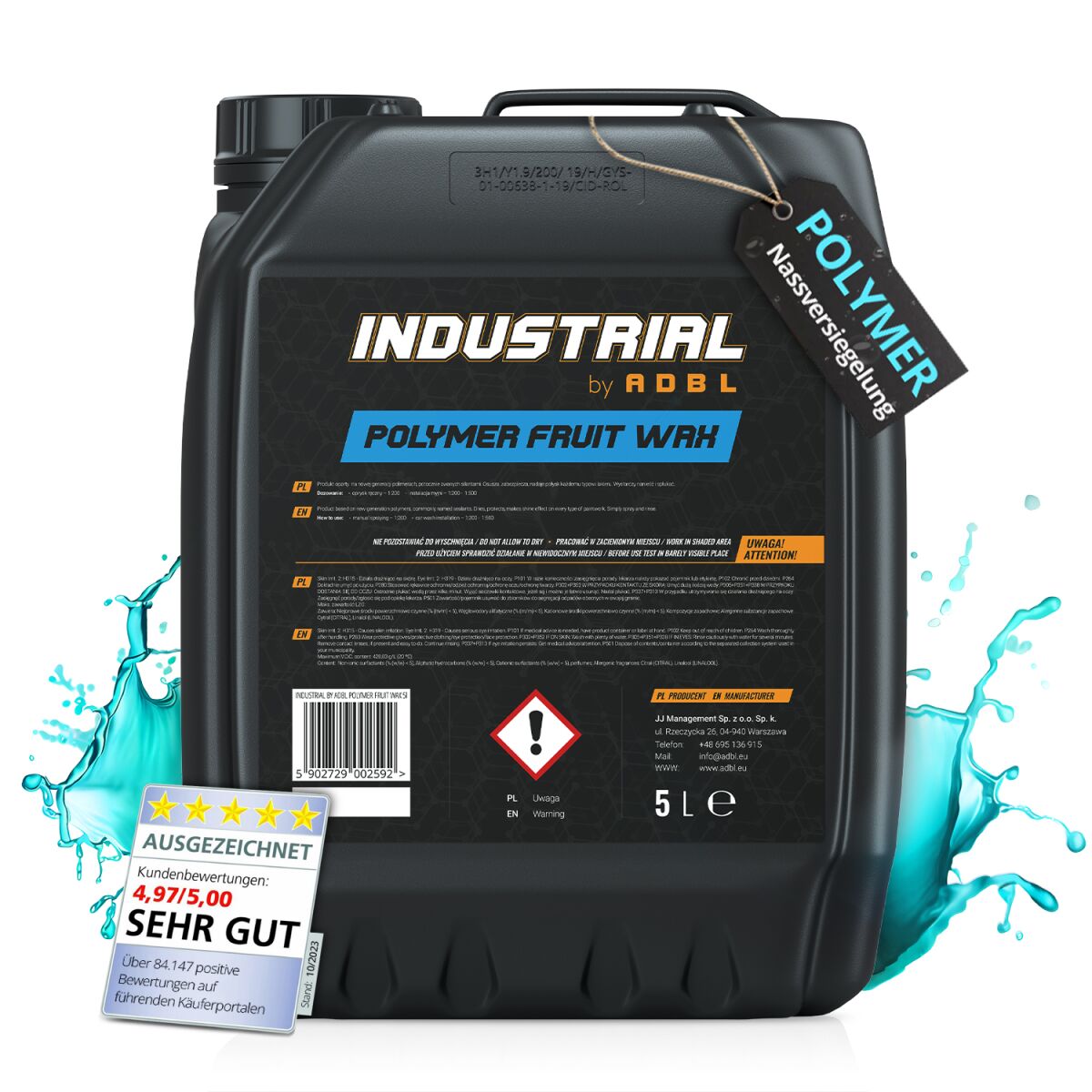 ADBL INDUSTRIAL Polymer Fruit Wax 5L