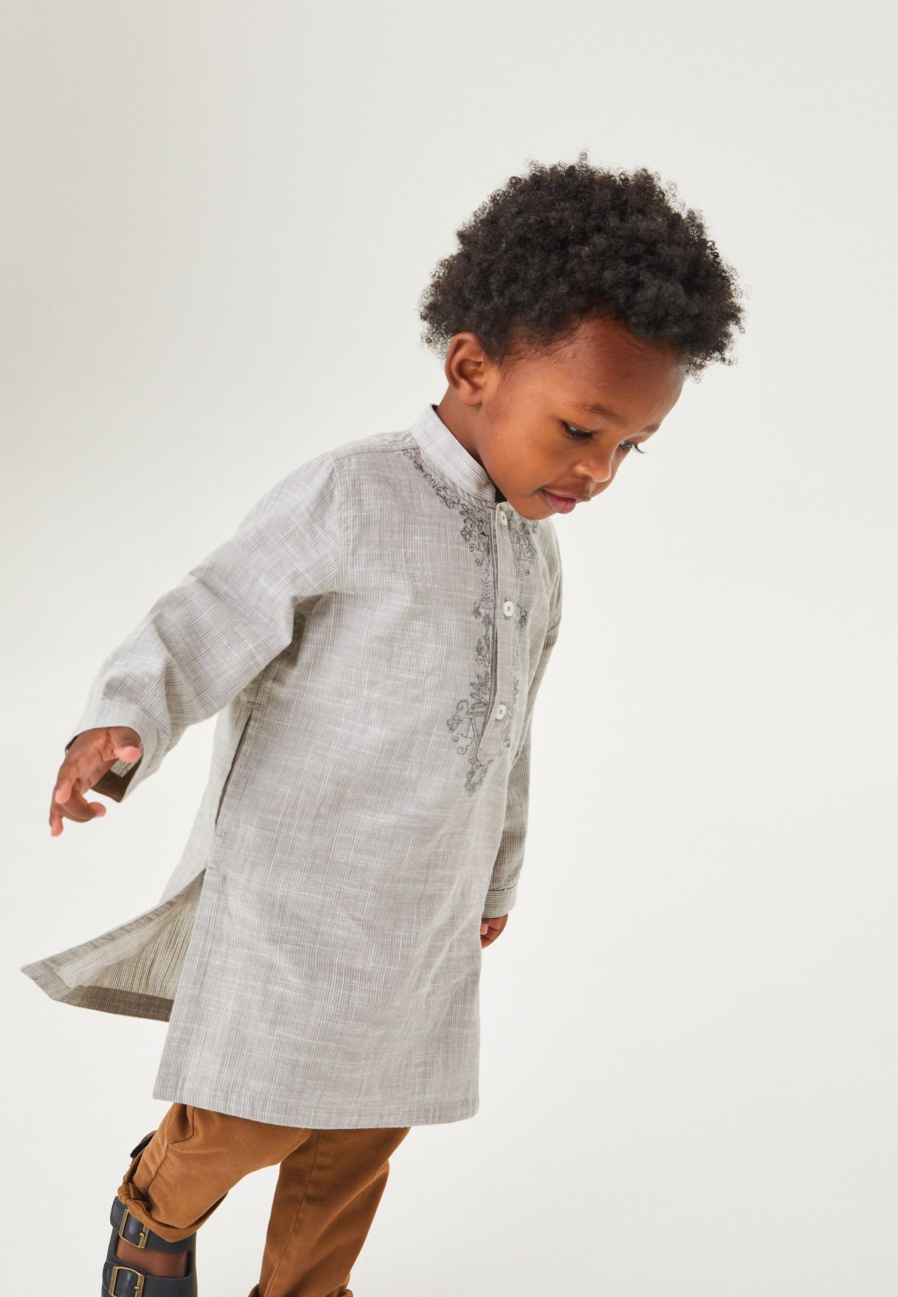 Next Tunikashirt Kurta-Hemd mit Stickereien (1-tlg)