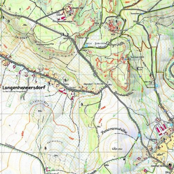 Nikolsdorfer Wände 1 : 10 000 - Wanderkarte