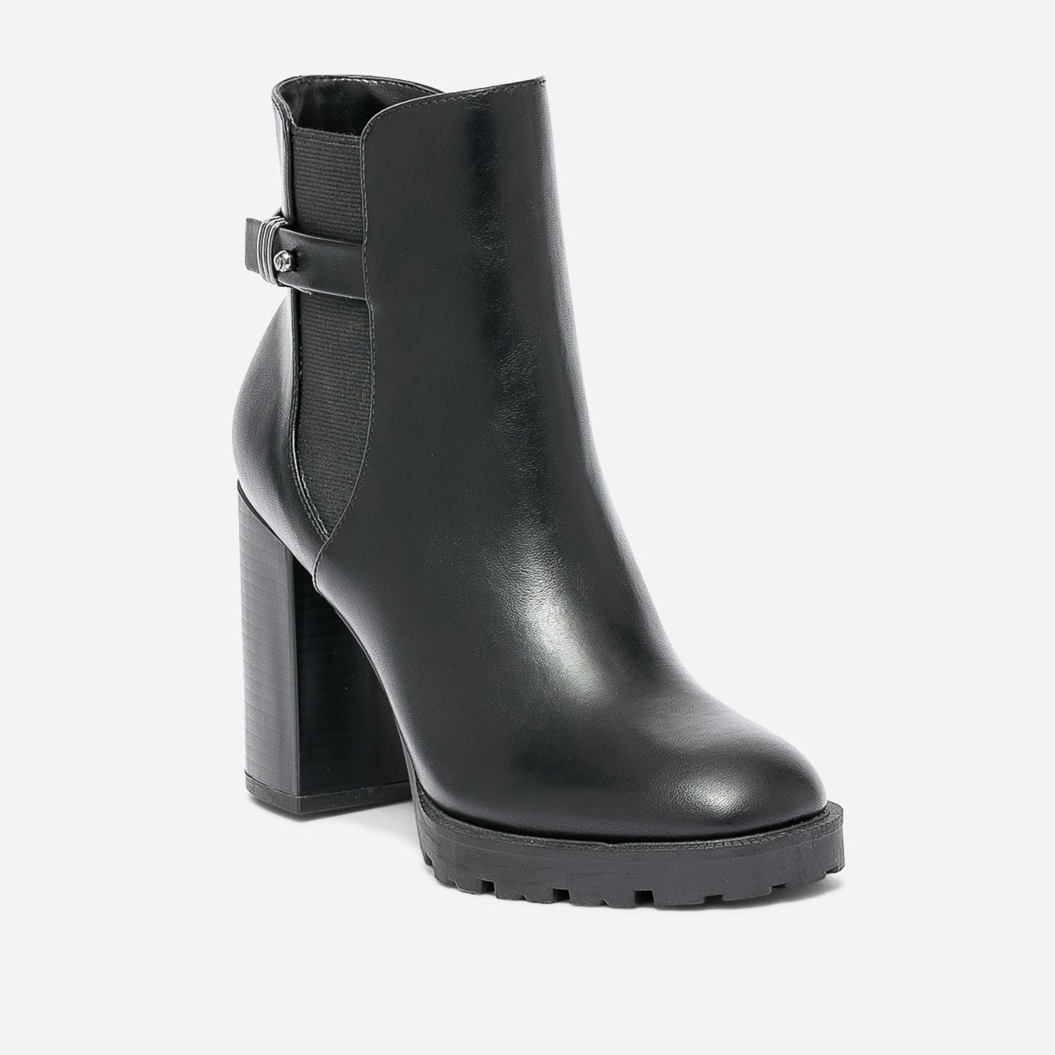 Boots TEXTO noir cranté