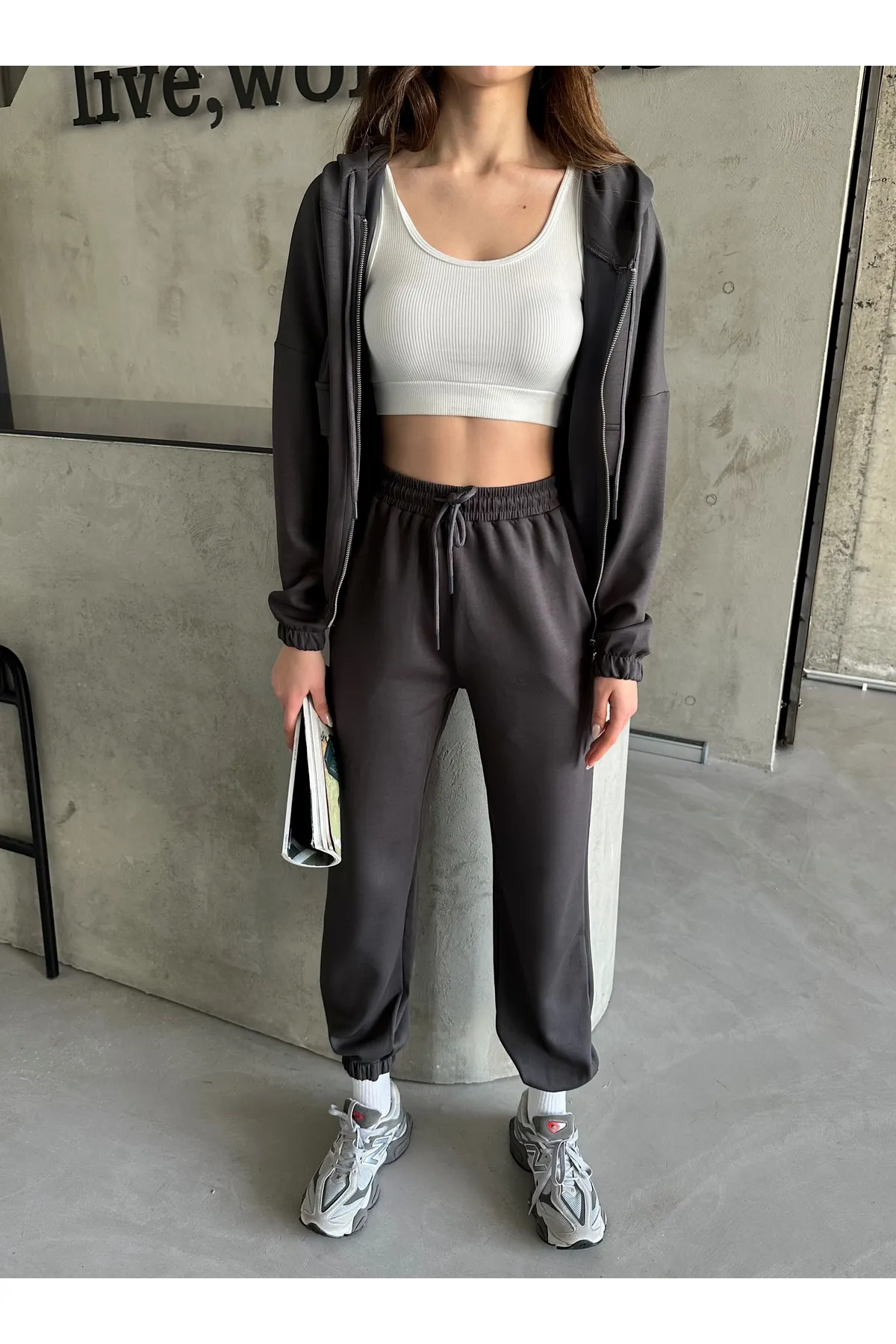 Laluvia  Zweiteiler - Grau - Regular Fit