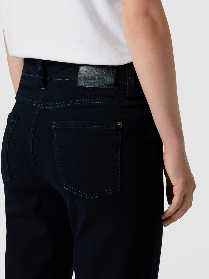Jeans in 5-Pocket-Design Modell 'PEARLIE' in dunkelblau
