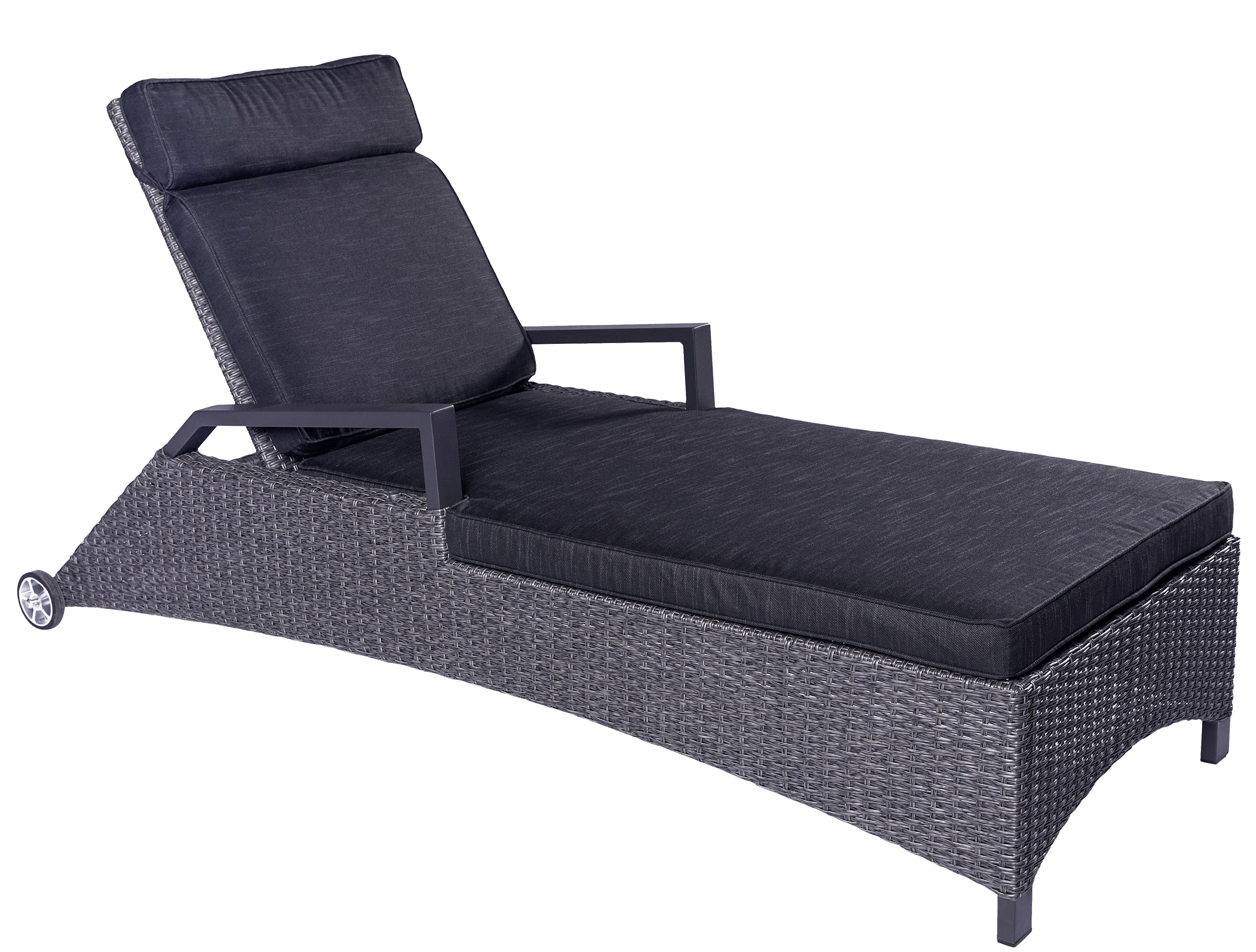 OUTDOORSonnenliege rollbar Polyrattan
