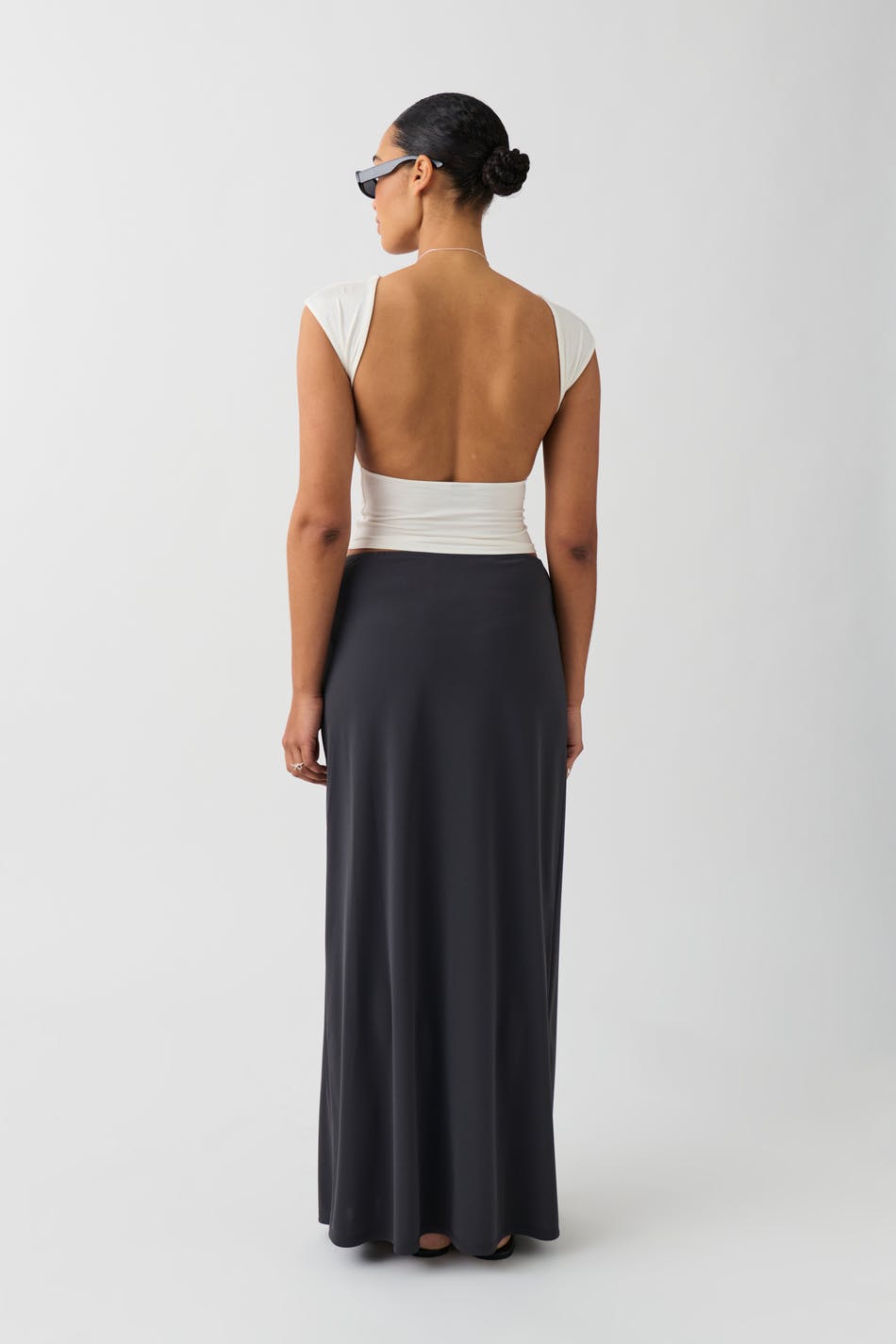 Low waist maxi skirt