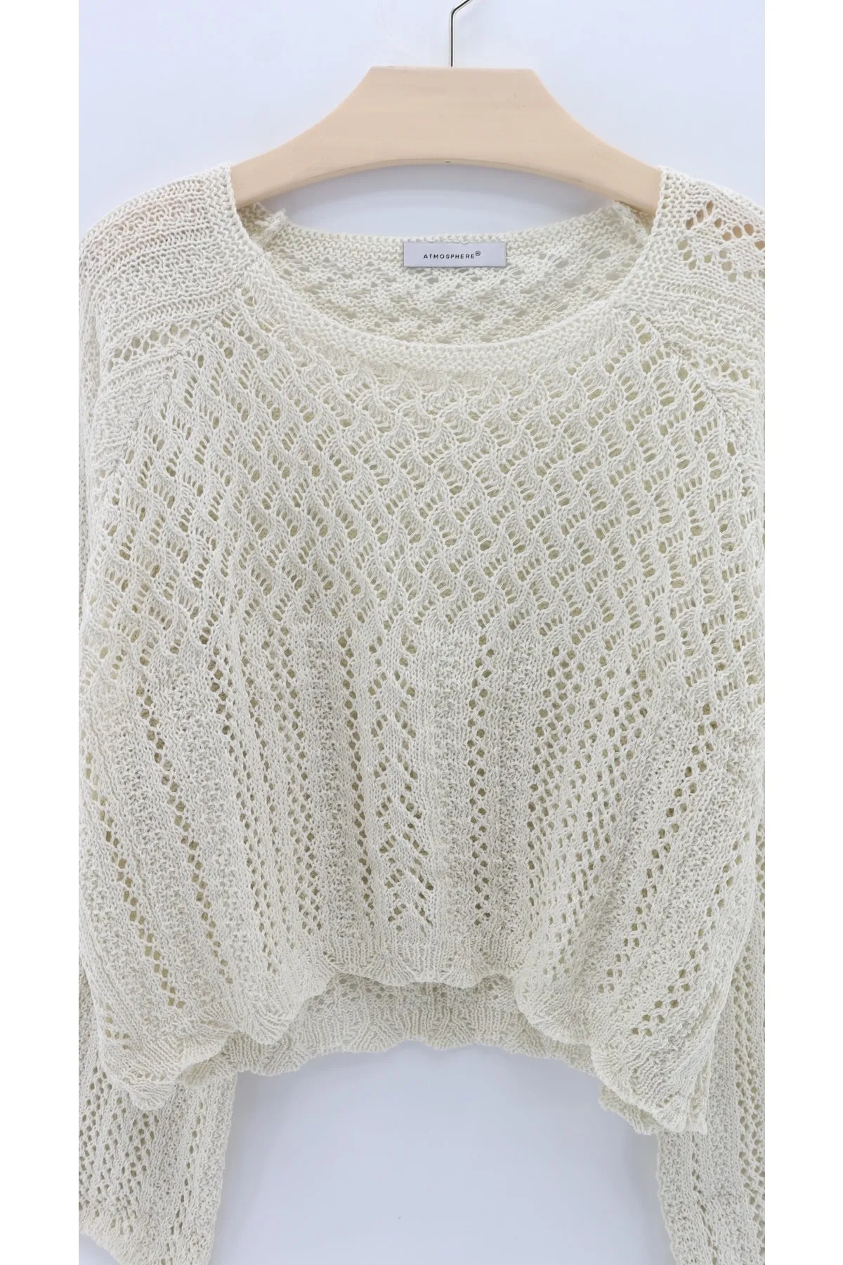 macharelbasic  Lässiger, saisonaler Strickpullover mit Ärmeldetails für Damen