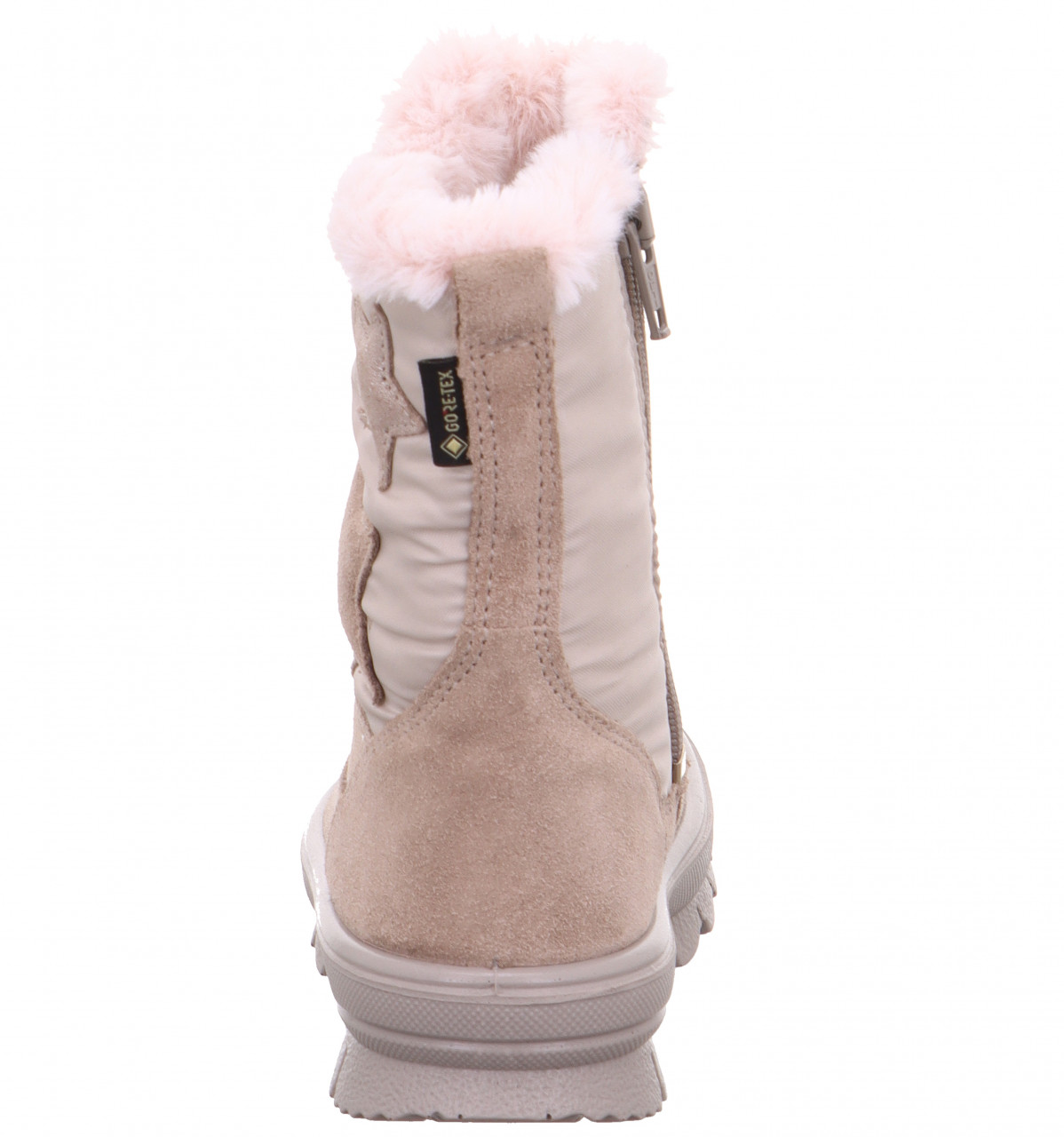 FLAVIA - Beige Stiefel mit Reißverschluss