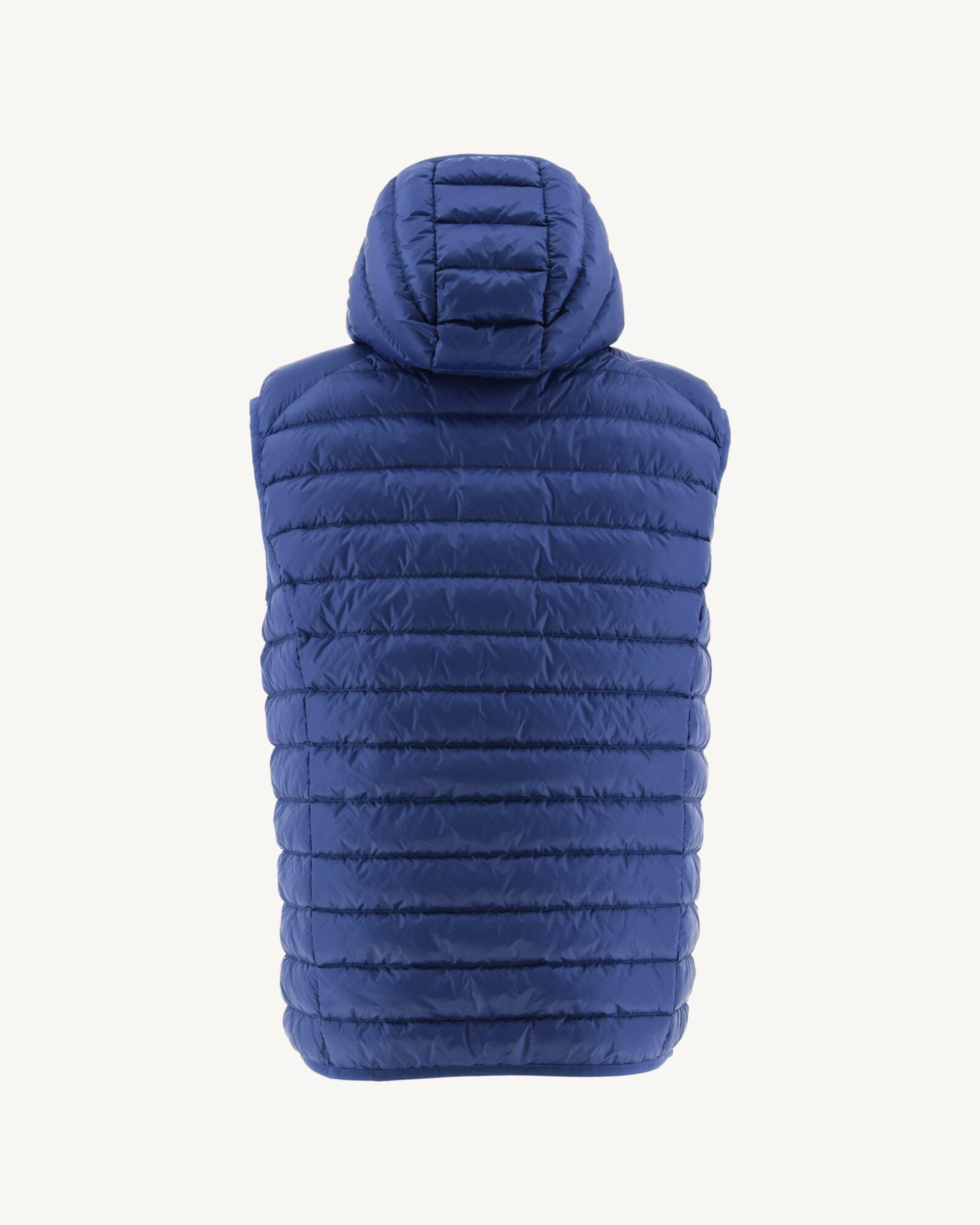 Doudoune sans manches à capuche Dark denim Pat
