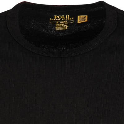 Polo Ralph Lauren, Longsleeve, Classic Fit, Baumwolle, schwarz