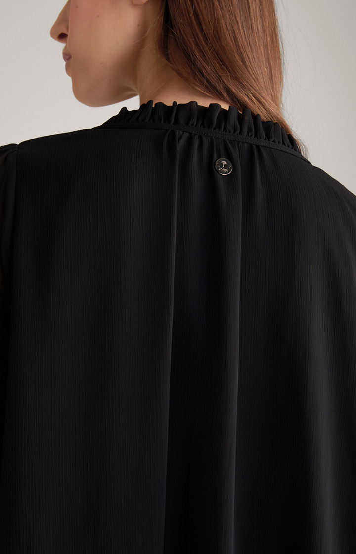 Chiffon-Kleid in Schwarz