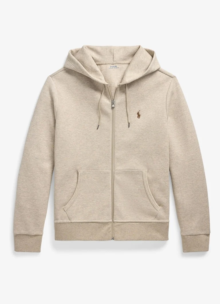Ralph Lauren pulóver oldalsó zsebekkel és logós hímzéssel
