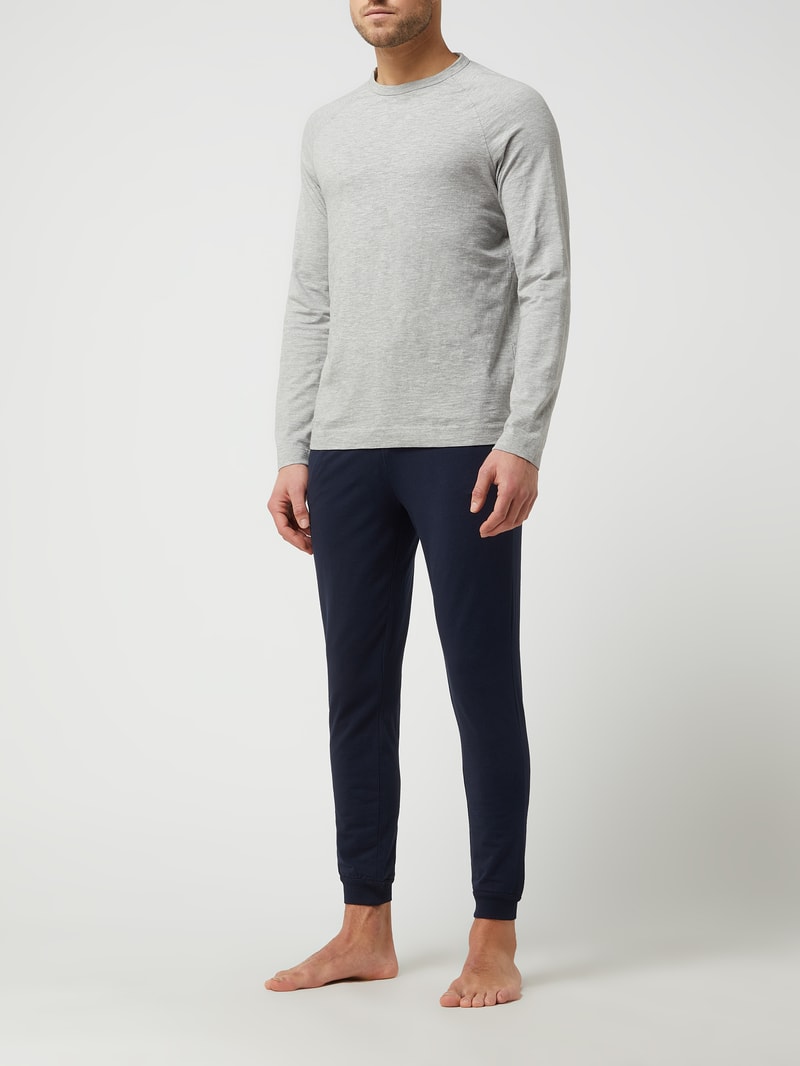 Pyjama-Hose mit Stretch-Anteil in dunkelblau