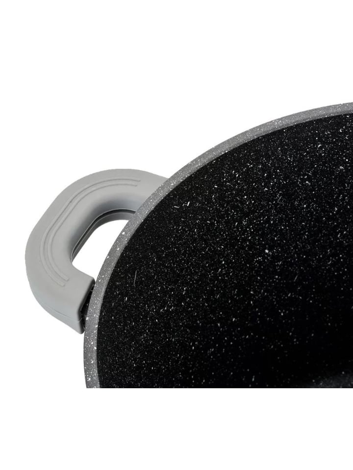 Cheffinger 6-tlg Kochtopfset mit Deckel ø36cm/ø40cm/ø44cm in Schwarz günstig kaufen 36-44