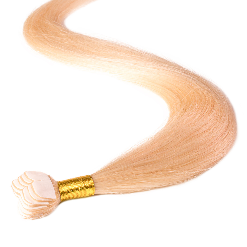 hair2heart Extensions adhesives Mini Tape Premium cheveux naturels #18 Noisette extensions