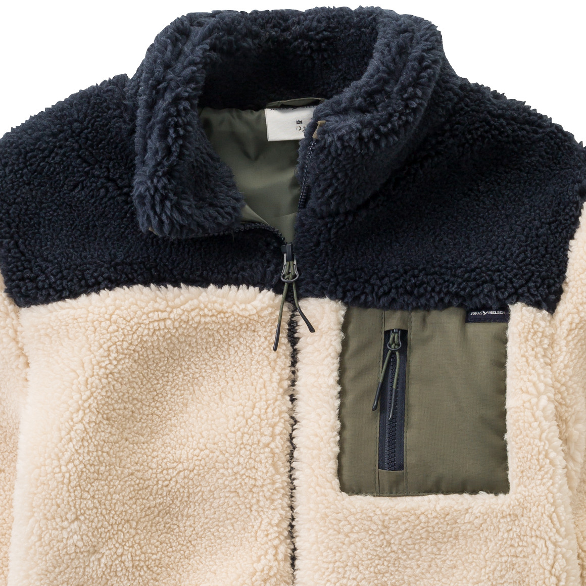 Jungen Teddyjacke mit Zippertasche