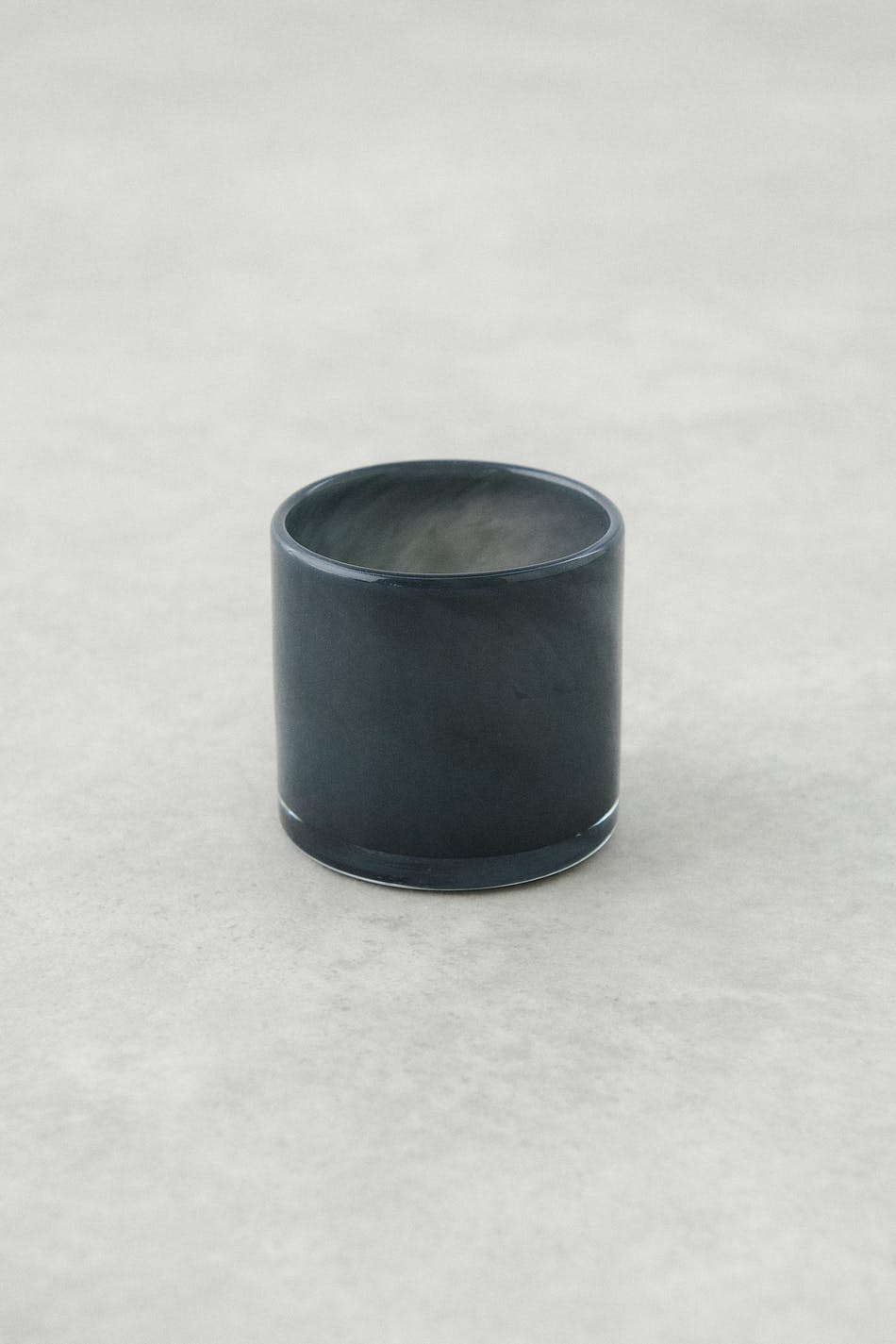 Glass m candle holder